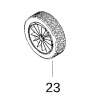 McCulloch 505436601 - Roue avant tondeuse