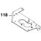 McCulloch 583514401 532436989 - Plaque de tension de courroie
