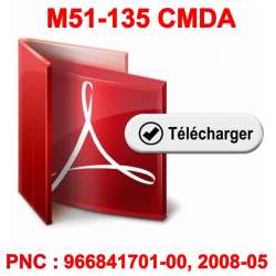 Vue éclatée pour modèle McCulloch M51-135CMDA