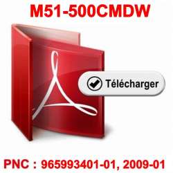 Vue éclatée pour modèle McCulloch M51-500CMDW