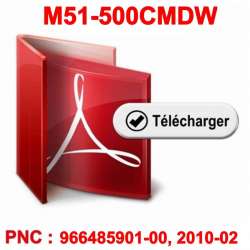 Vue éclatée pour modèle McCulloch M51-500CMDW