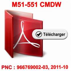 Vue éclatée pour modèle McCulloch M51-551CMDW